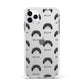 Pekingese Icon with Name Apple iPhone 11 Pro Max in Silver with White Impact Case