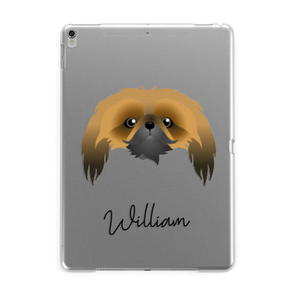 Pekingese Personalised Apple iPad Silver Case