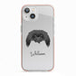 Pekingese Personalised iPhone 13 TPU Impact Case with Pink Edges