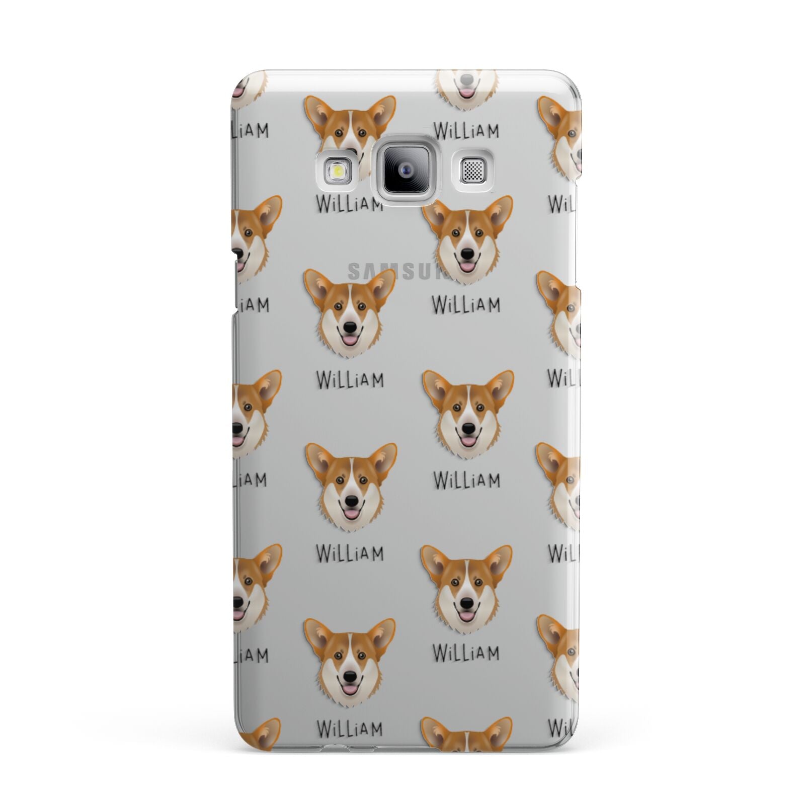 Pembroke Welsh Corgi Icon with Name Samsung Galaxy A7 2015 Case