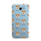 Pembroke Welsh Corgi Icon with Name Samsung Galaxy A7 2017 Case