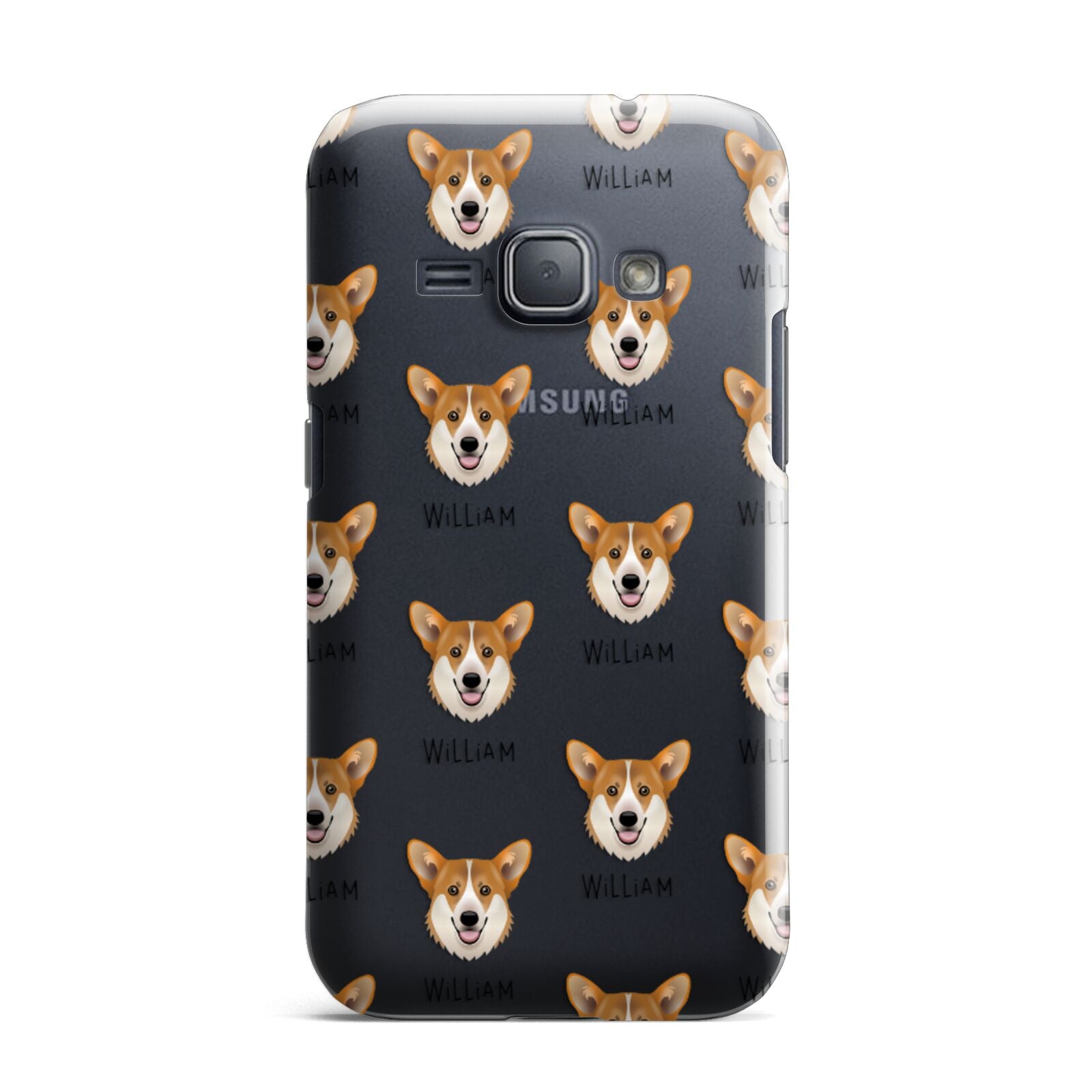 Pembroke Welsh Corgi Icon with Name Samsung Galaxy J1 2016 Case