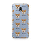 Pembroke Welsh Corgi Icon with Name Samsung Galaxy J3 2017 Case