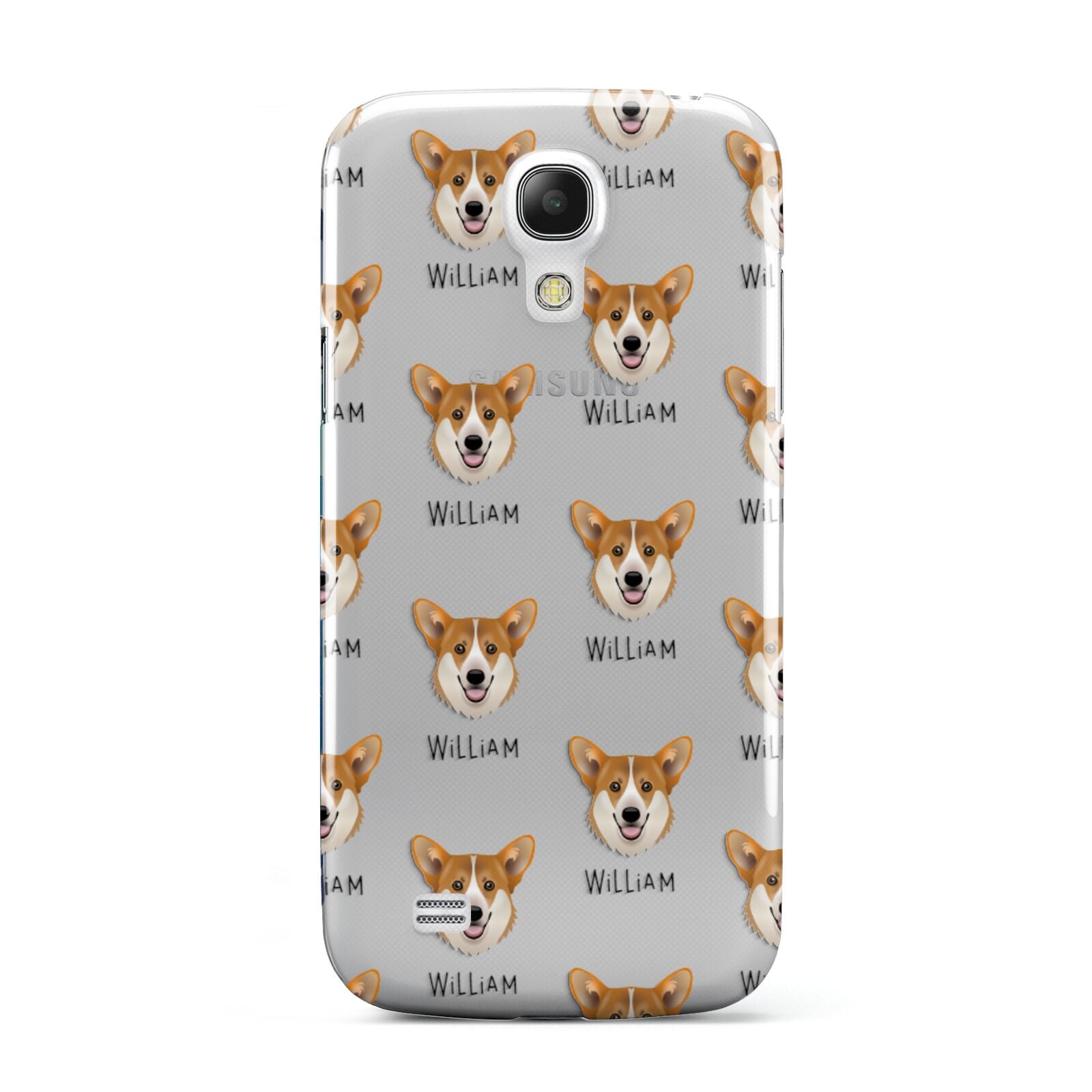 Pembroke Welsh Corgi Icon with Name Samsung Galaxy S4 Mini Case