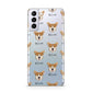 Pembroke Welsh Corgi Icon with Name Samsung S21 Plus Phone Case