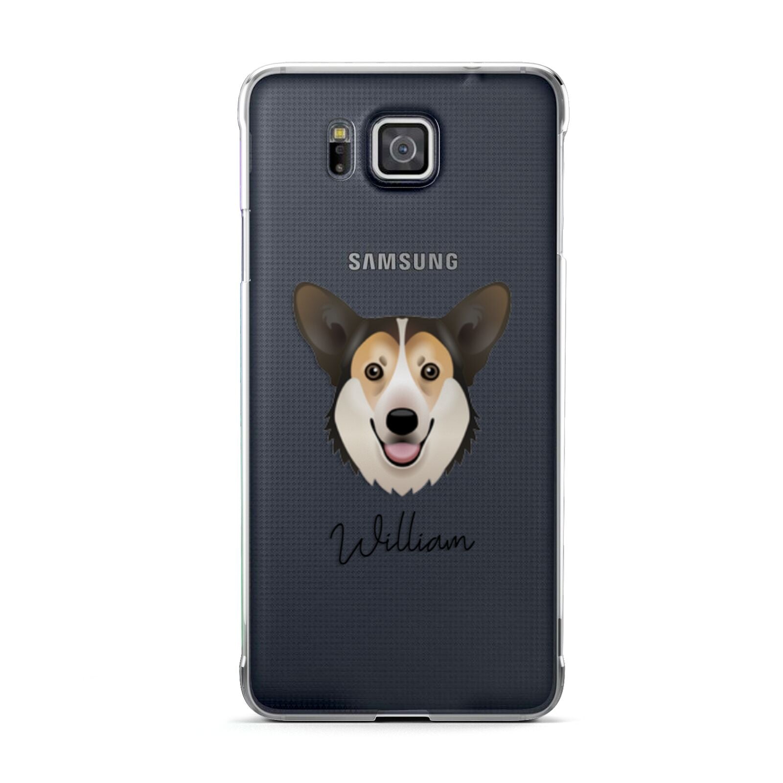 Pembroke Welsh Corgi Personalised Samsung Galaxy Alpha Case
