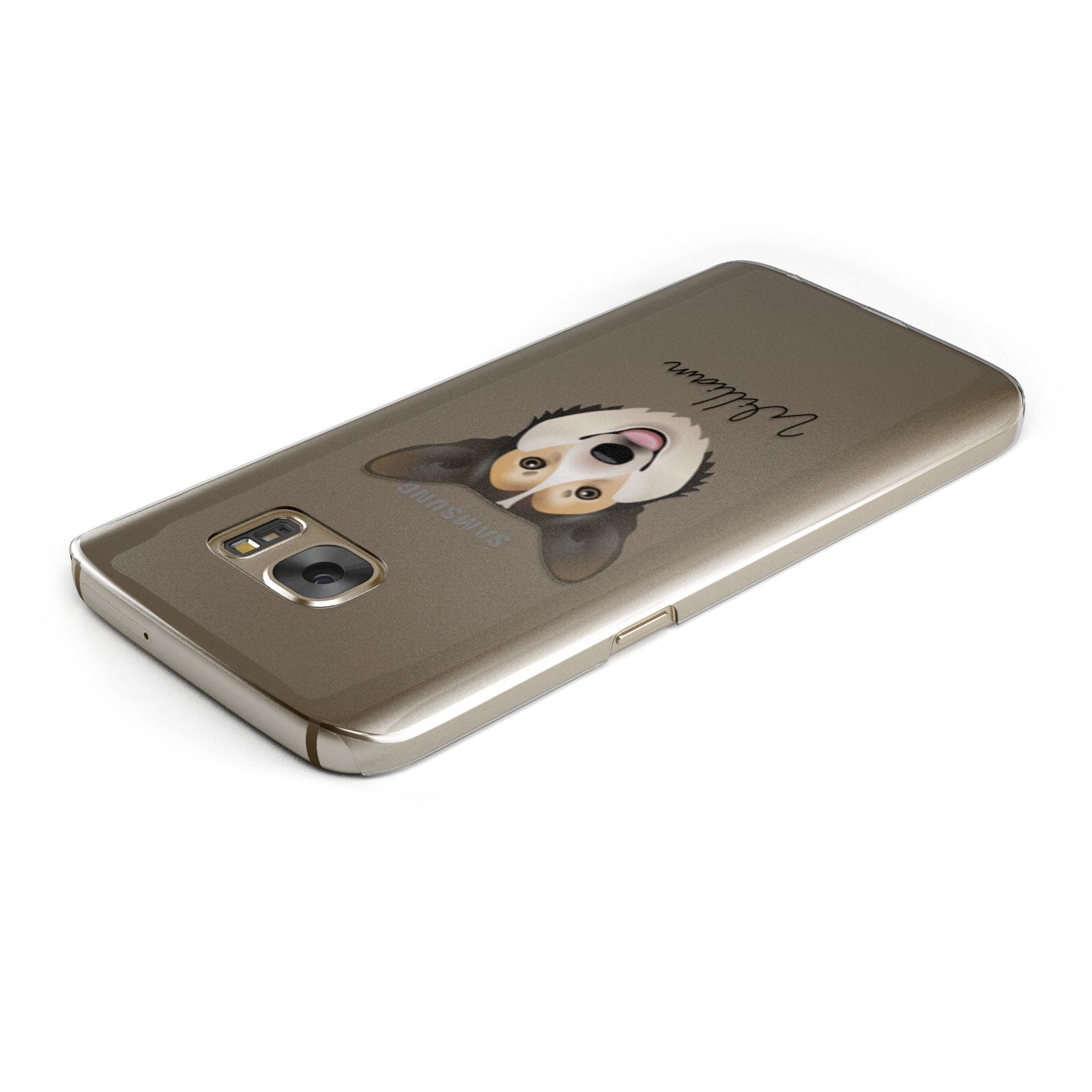 Pembroke Welsh Corgi Personalised Samsung Galaxy Case Top Cutout