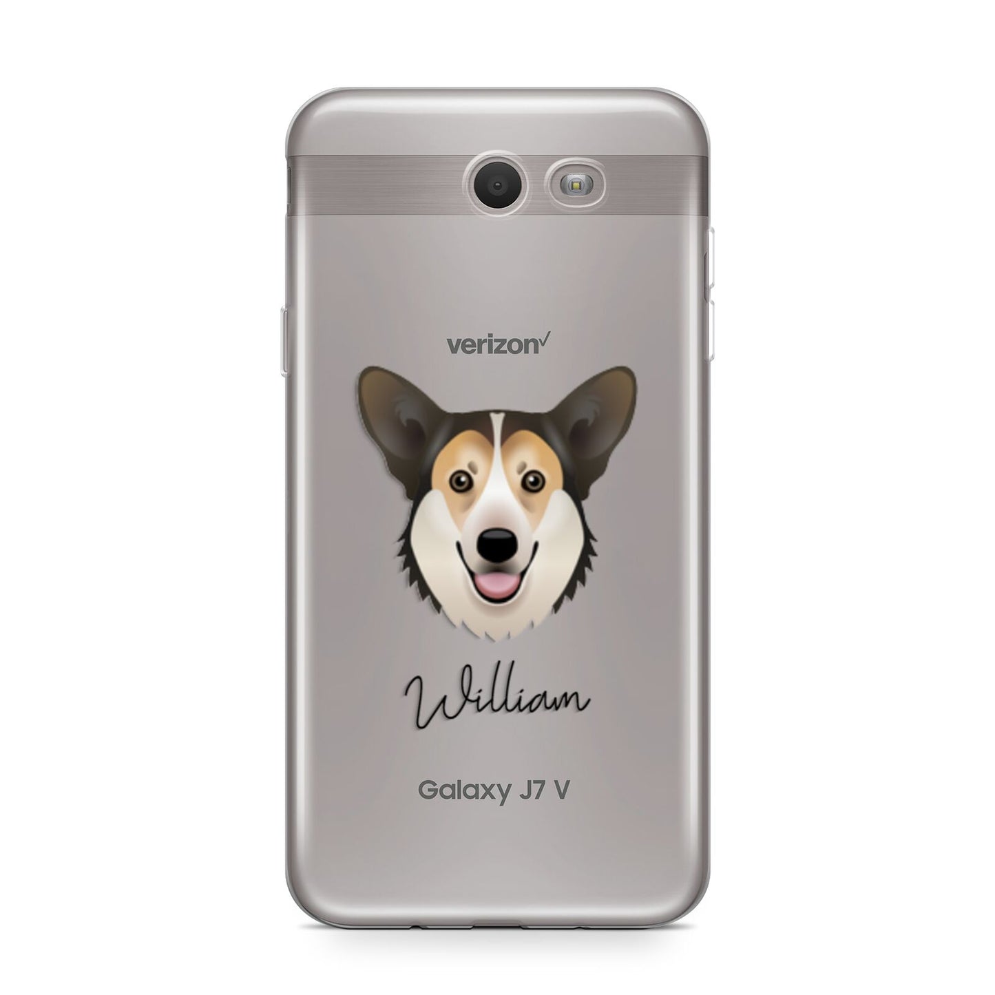 Pembroke Welsh Corgi Personalised Samsung Galaxy J7 2017 Case