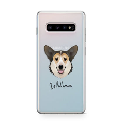 Pembroke Welsh Corgi Personalised Samsung Galaxy S10 Case