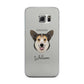 Pembroke Welsh Corgi Personalised Samsung Galaxy S6 Edge Case