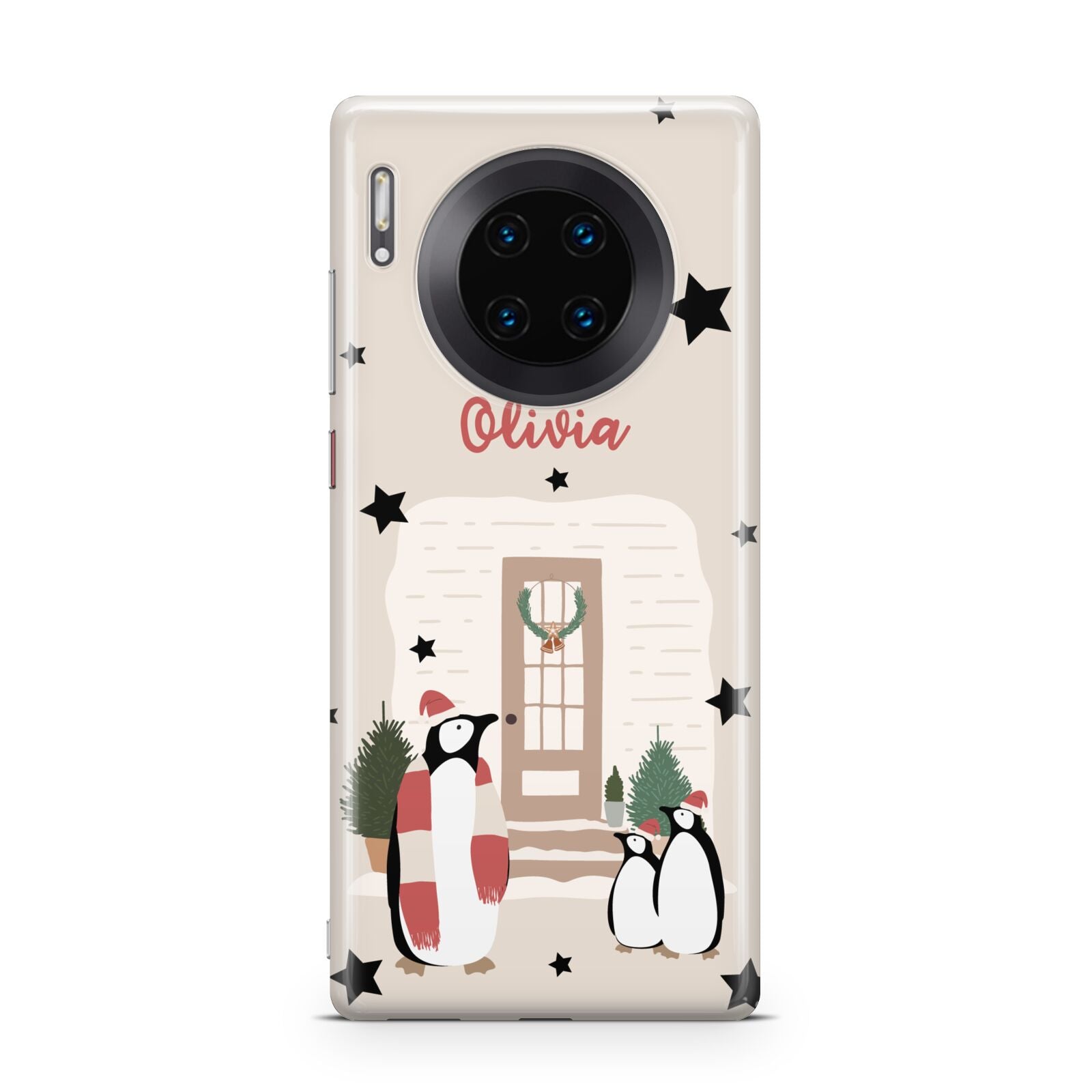 Penguin Christmas Personalised Huawei Mate 30 Pro Phone Case