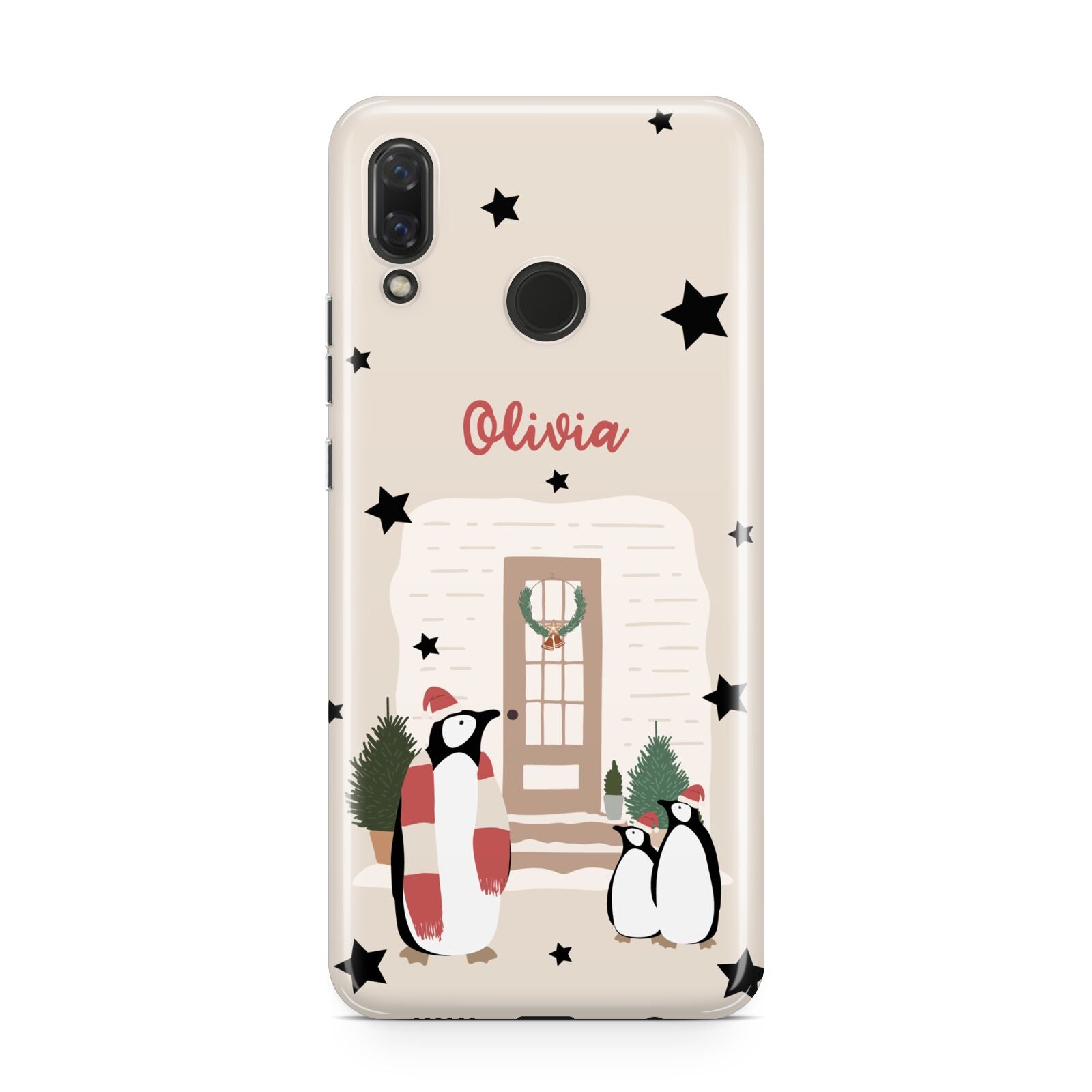 Penguin Christmas Personalised Huawei Nova 3 Phone Case