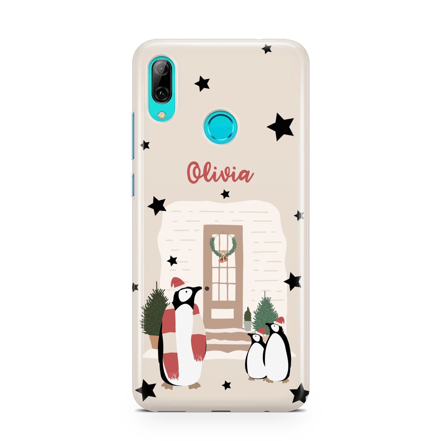 Penguin Christmas Personalised Huawei P Smart 2019 Case