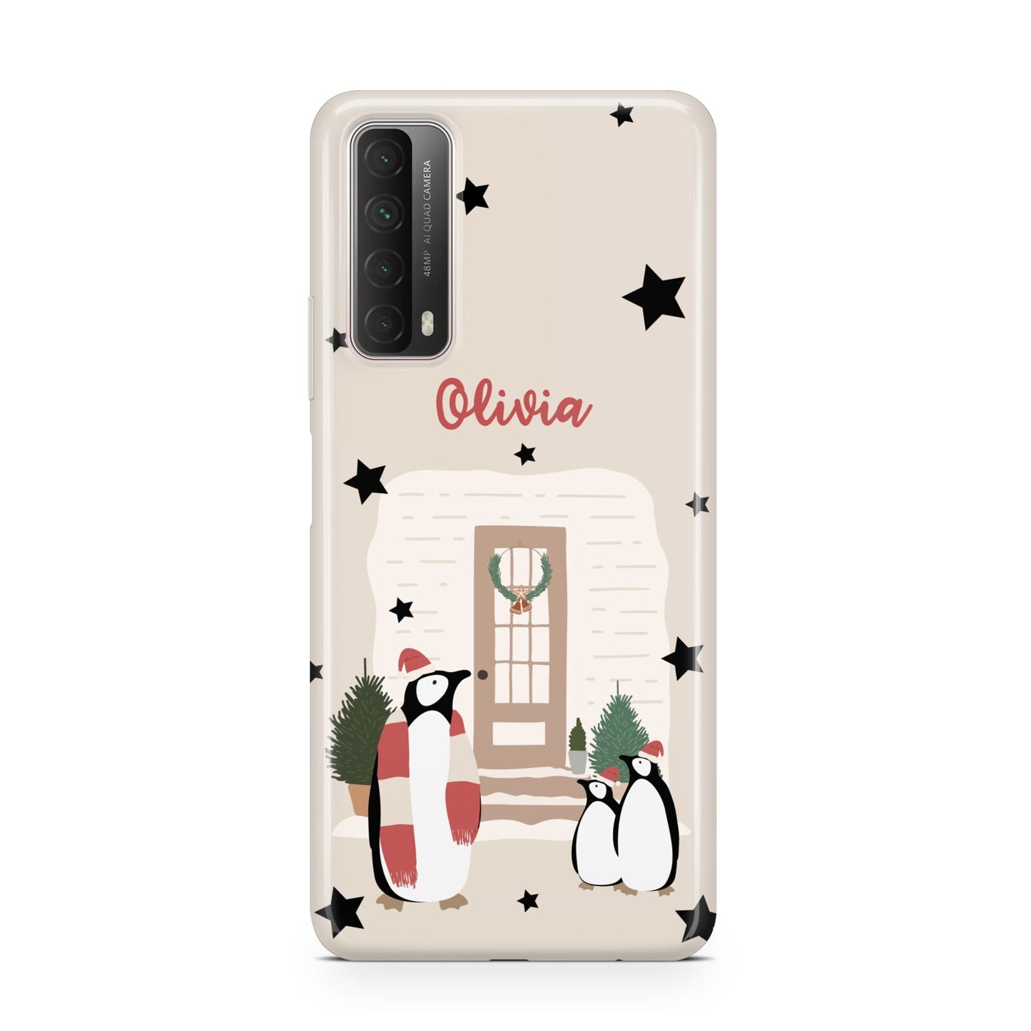 Penguin Christmas Personalised Huawei P Smart 2021