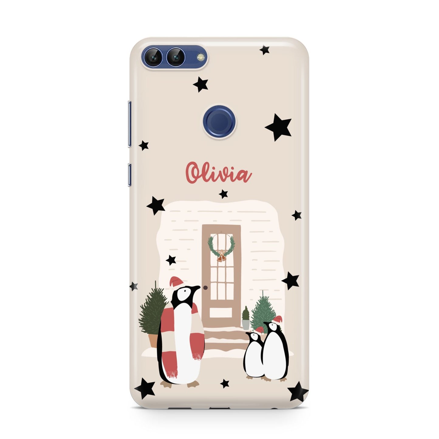 Penguin Christmas Personalised Huawei P Smart Case