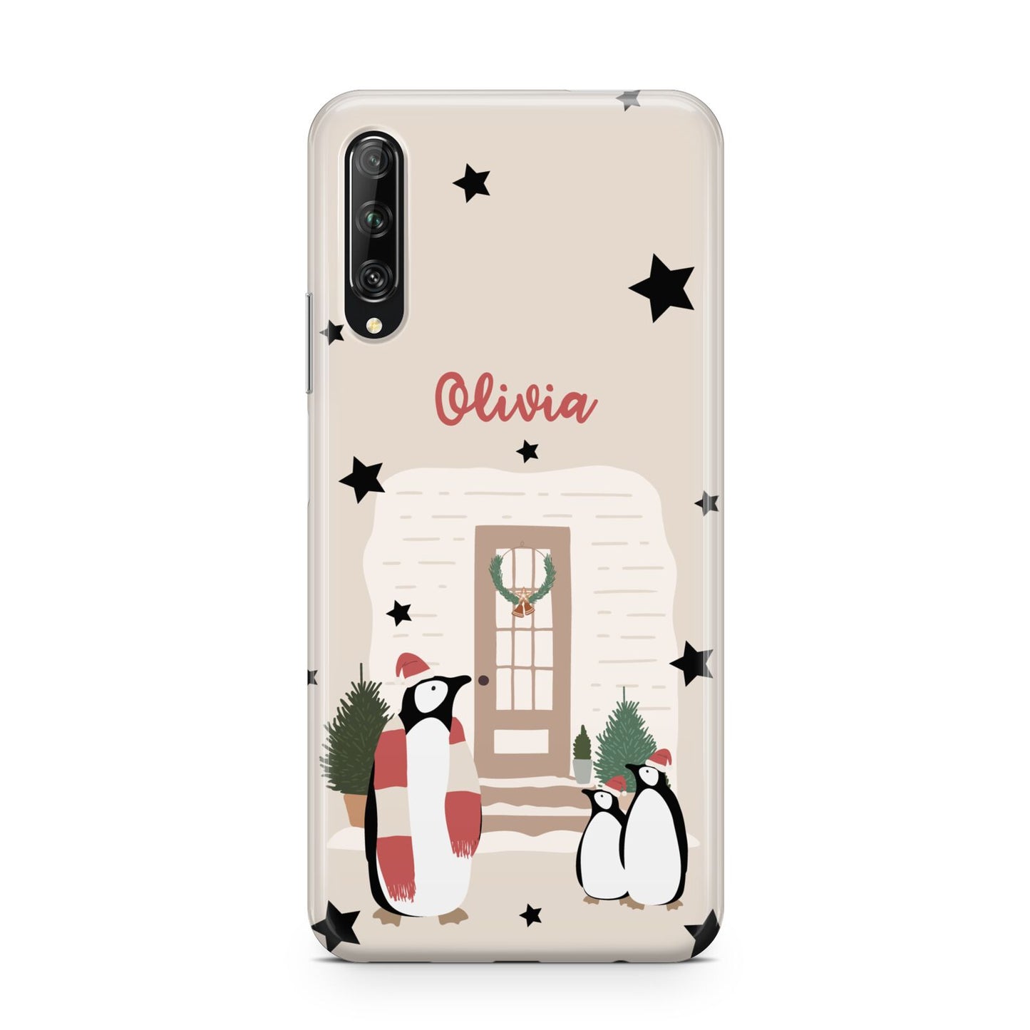 Penguin Christmas Personalised Huawei P Smart Pro 2019