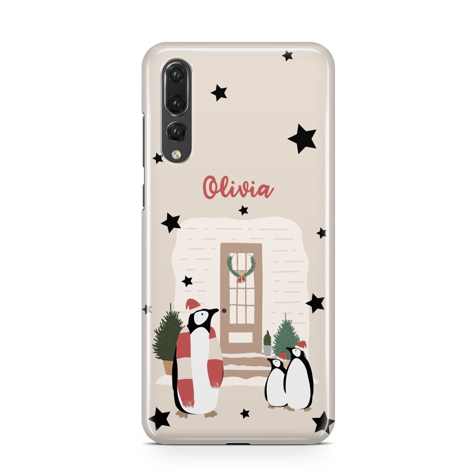 Penguin Christmas Personalised Huawei P20 Pro Phone Case