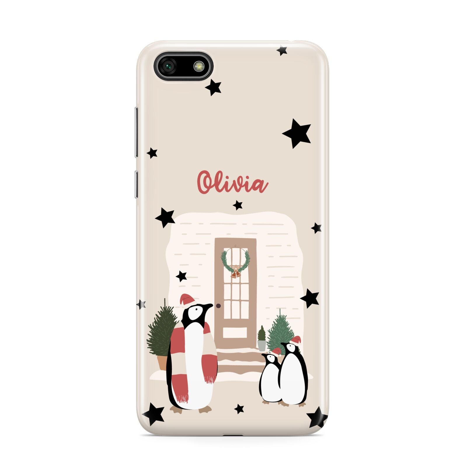 Penguin Christmas Personalised Huawei Y5 Prime 2018 Phone Case