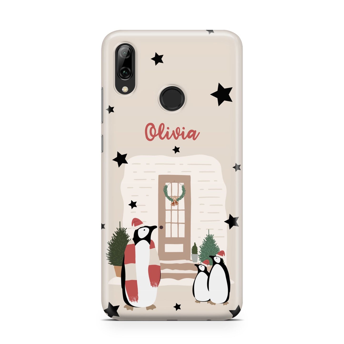 Penguin Christmas Personalised Huawei Y7 2019