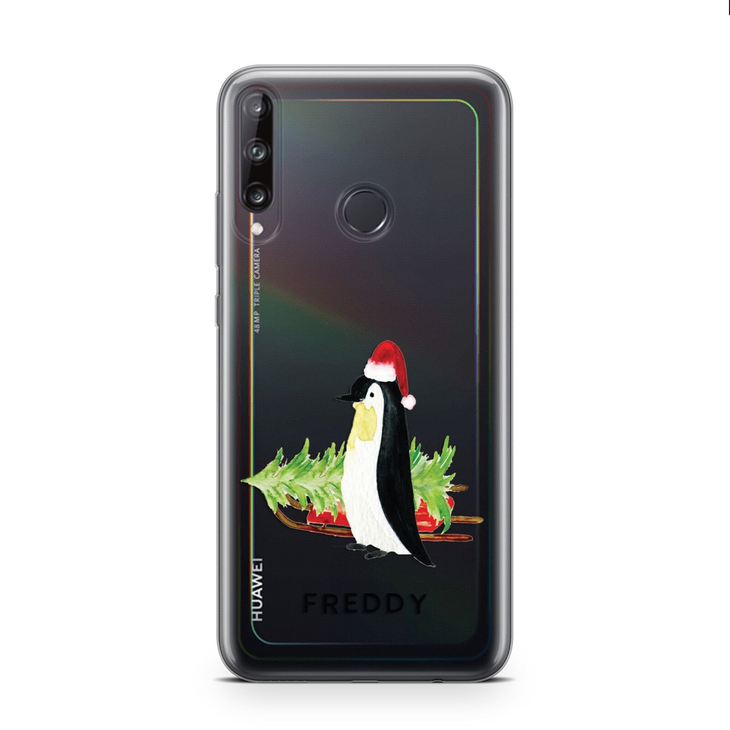 Penguin Personalised Huawei P40 Lite E Phone Case