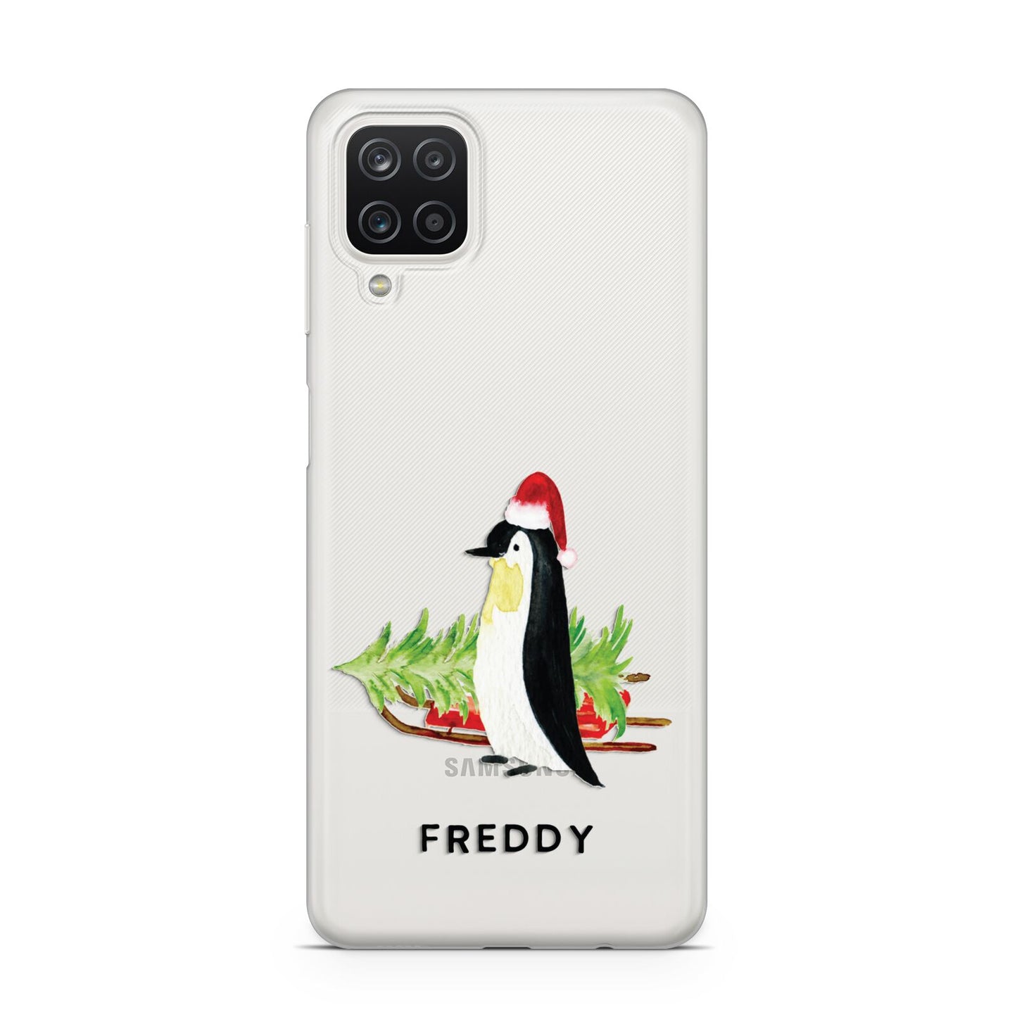 Penguin Personalised Samsung A12 Case