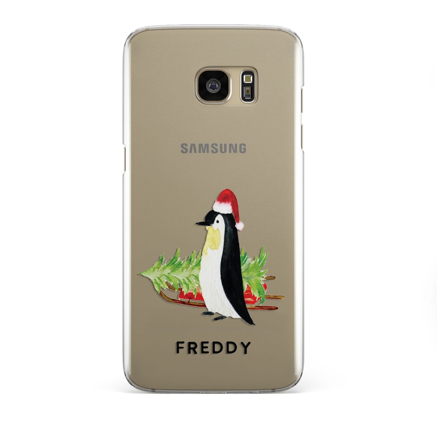 Penguin Personalised Samsung Galaxy S7 Edge Case