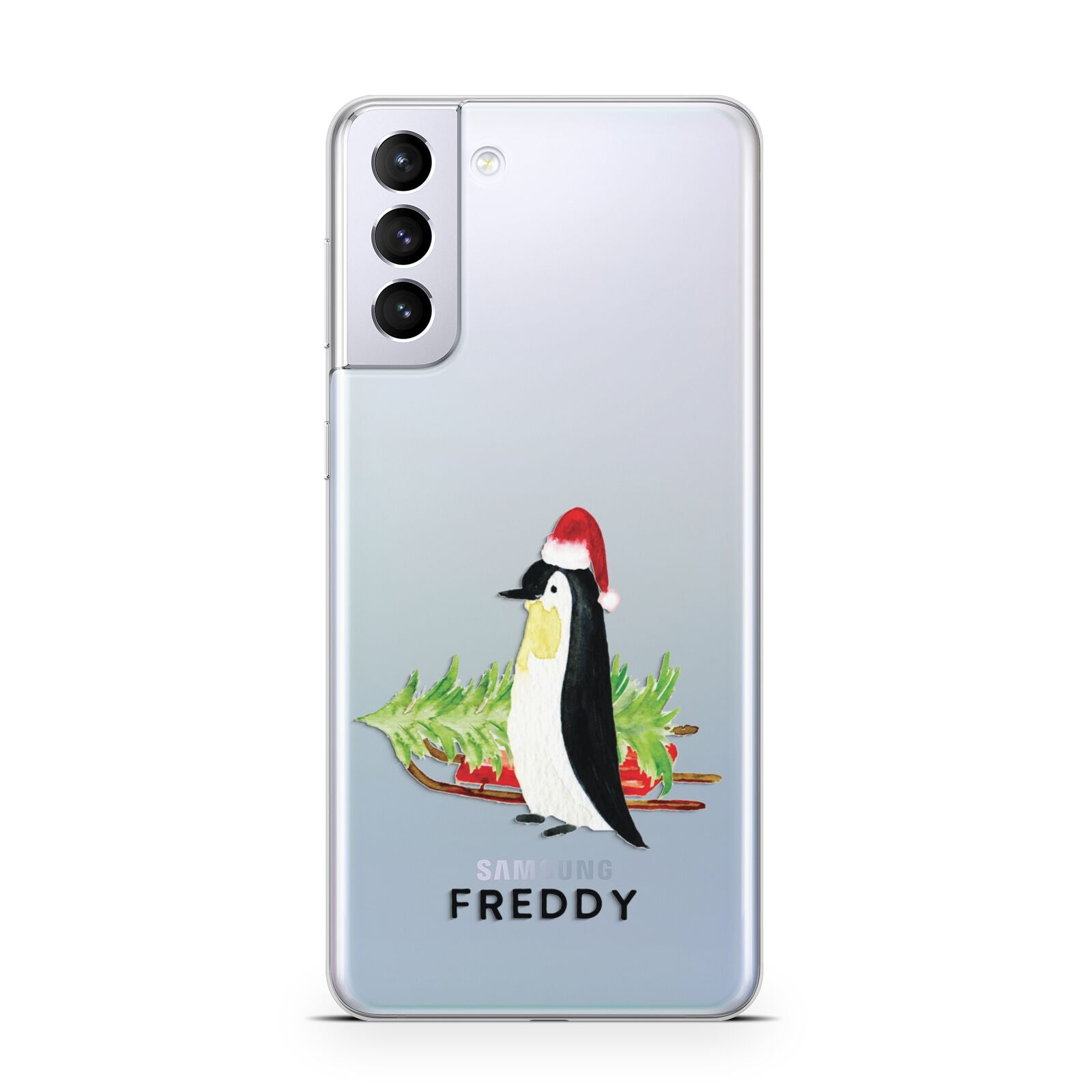 Penguin Personalised Samsung S21 Plus Case