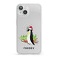 Penguin Personalised iPhone 13 Clear Bumper Case