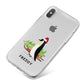 Penguin Personalised iPhone X Bumper Case on Silver iPhone