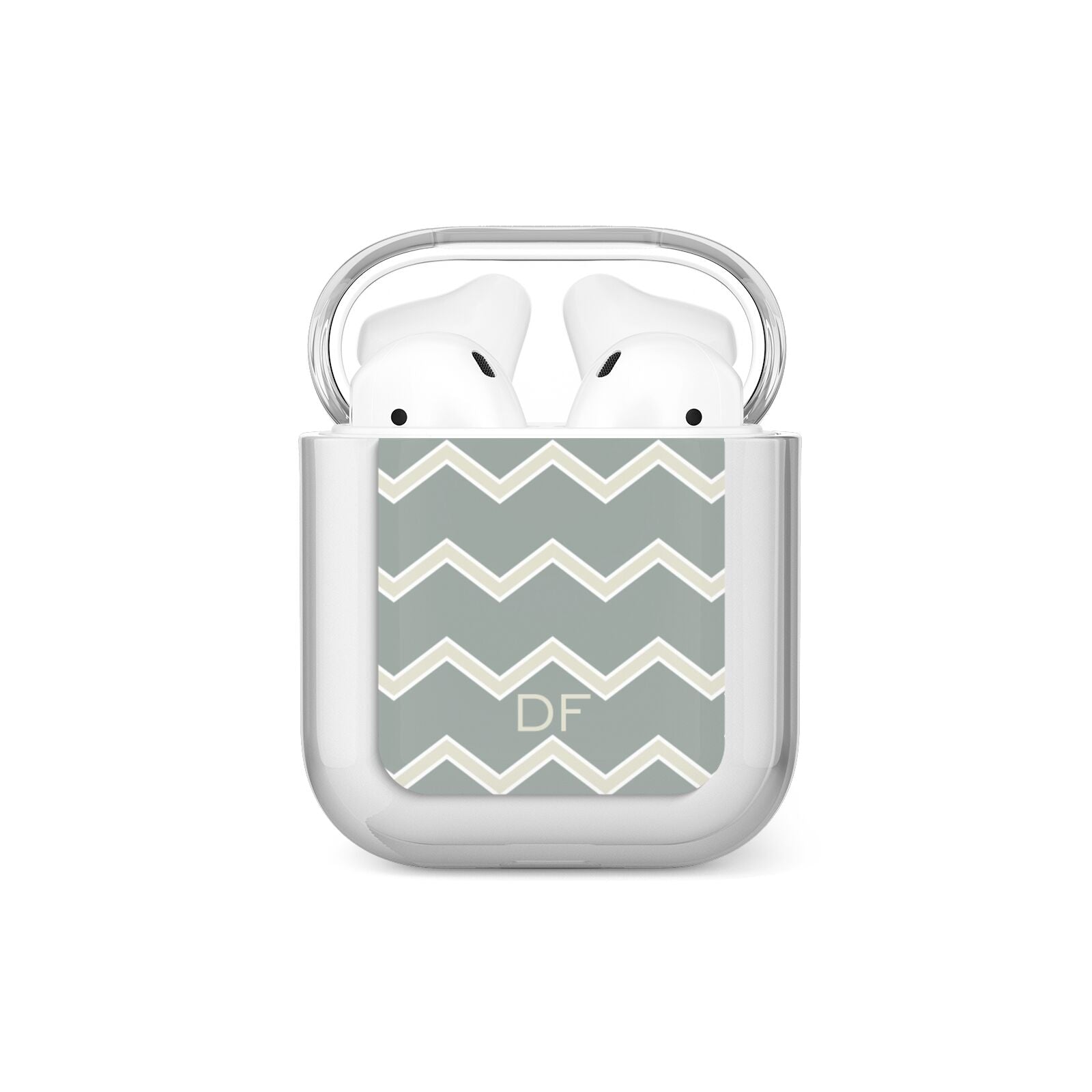 Personalised 2 Tone Chevron AirPods Case