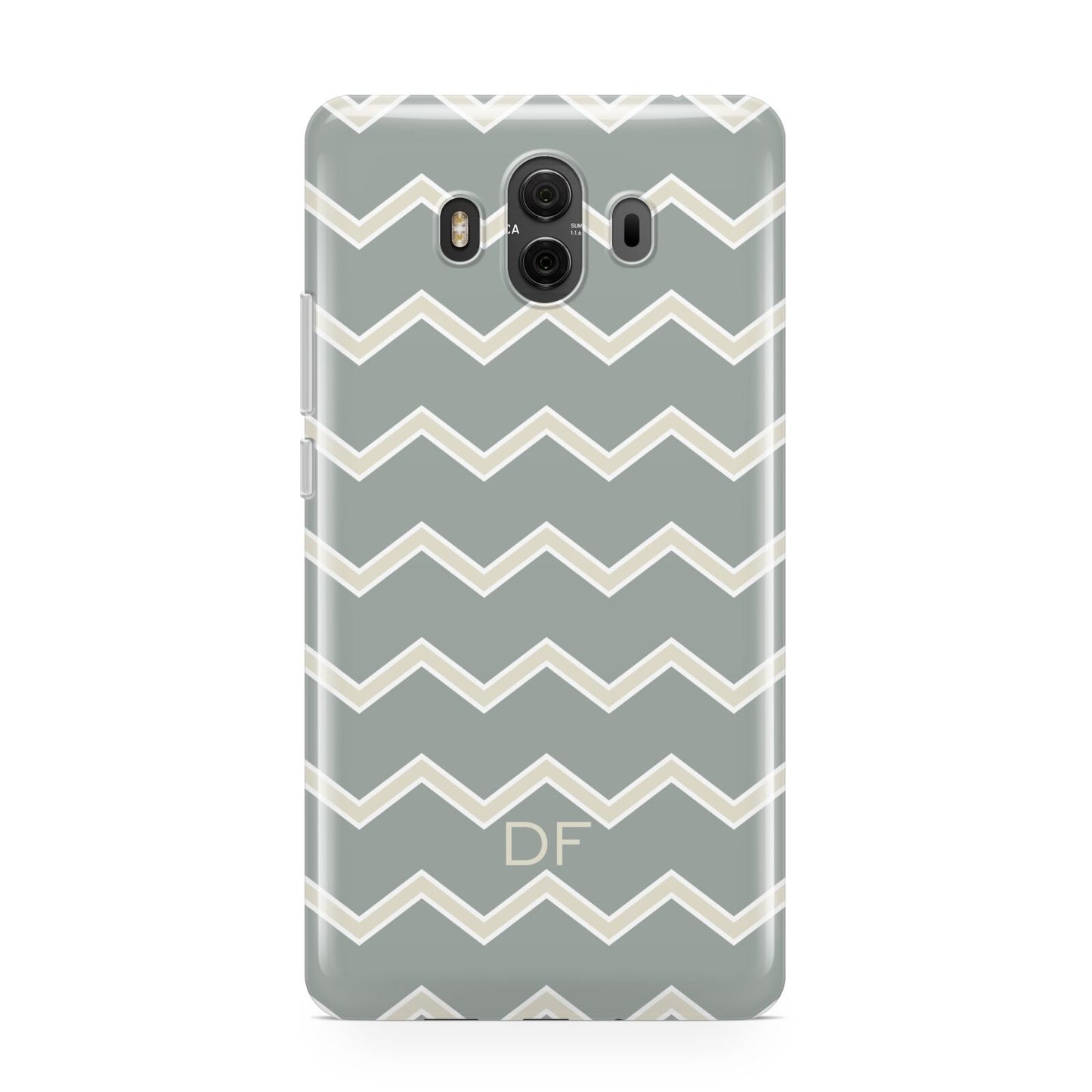Personalised 2 Tone Chevron Huawei Mate 10 Protective Phone Case
