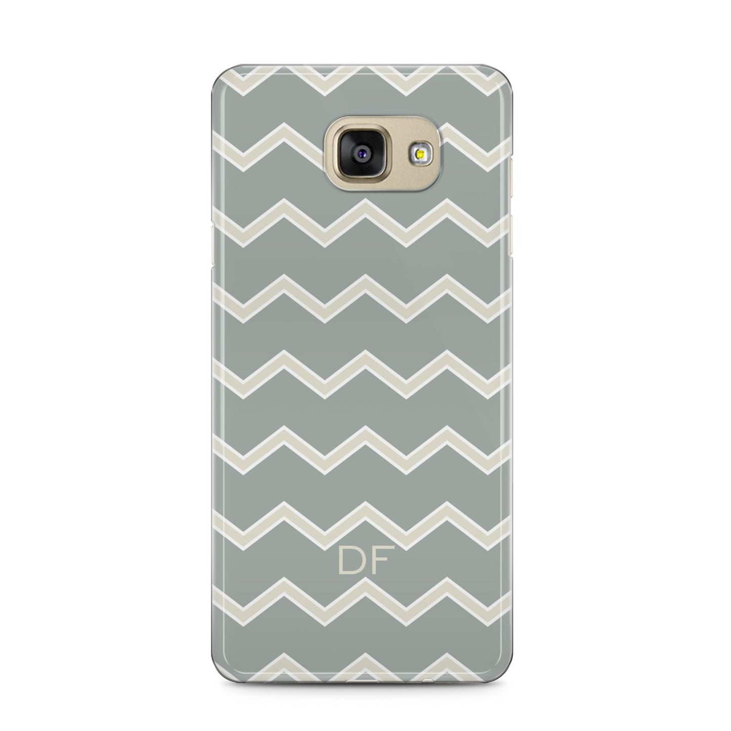 Personalised 2 Tone Chevron Samsung Galaxy A5 2016 Case on gold phone