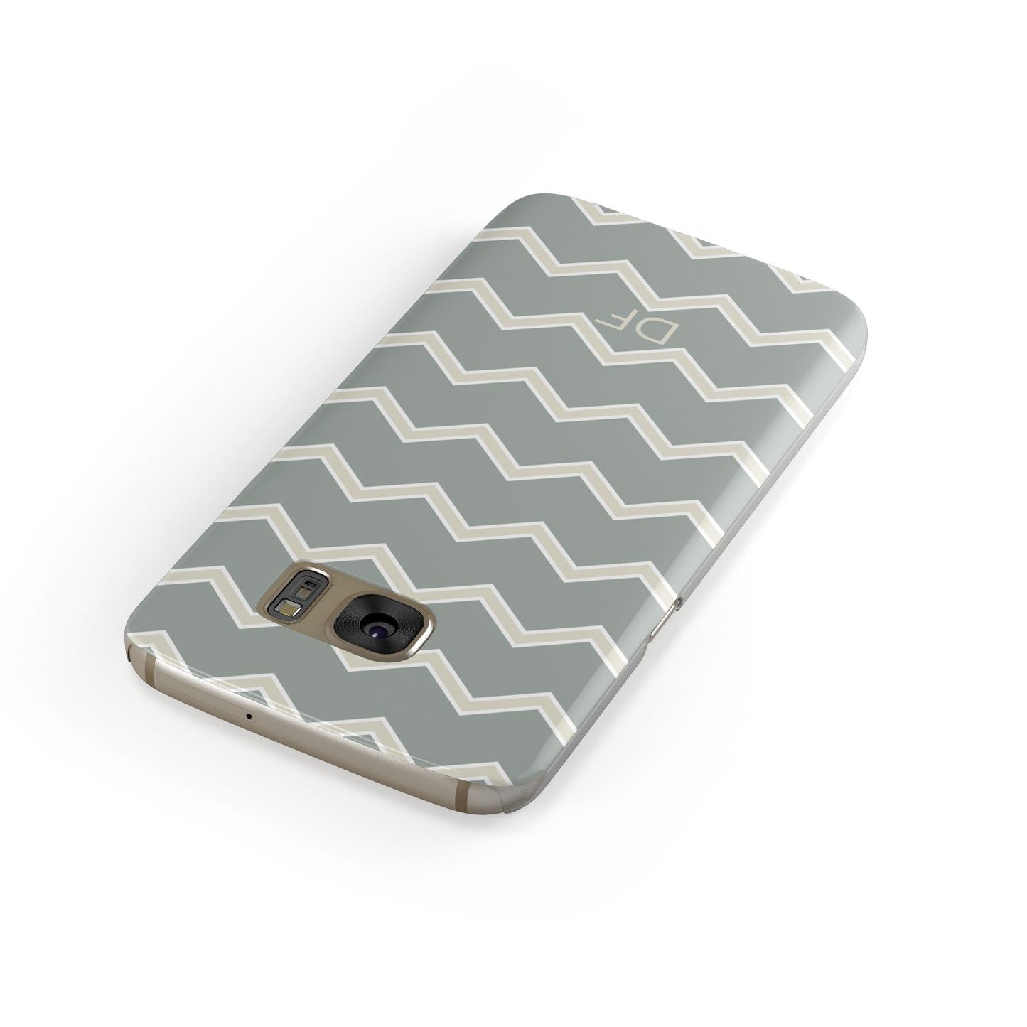 Personalised 2 Tone Chevron Samsung Galaxy Case Front Close Up