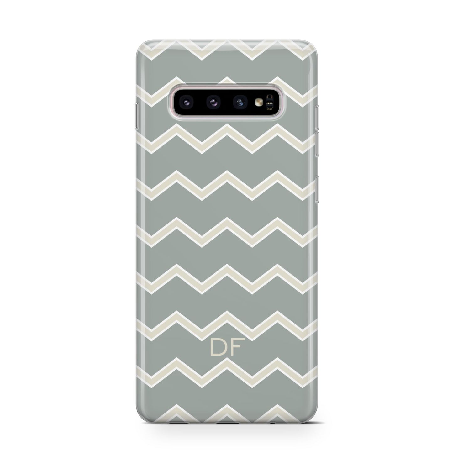 Personalised 2 Tone Chevron Samsung Galaxy S10 Case