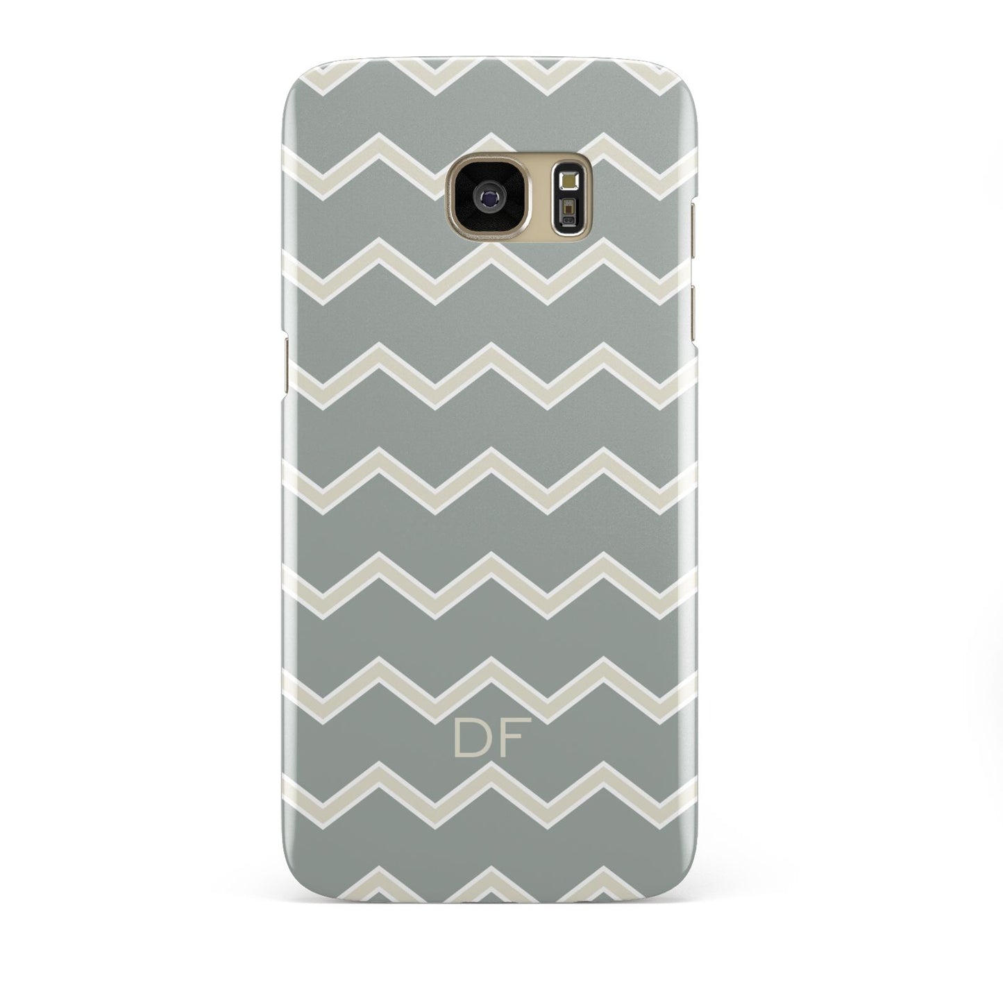 Personalised 2 Tone Chevron Samsung Galaxy S7 Edge Case