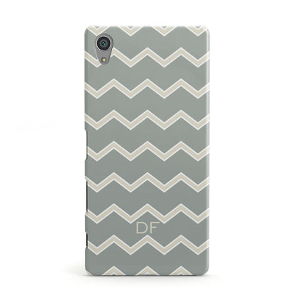 Personalised 2 Tone Chevron Sony Xperia Case