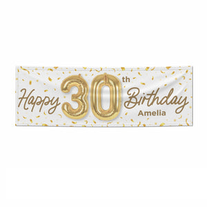 Personalised 30th Birthday Banner