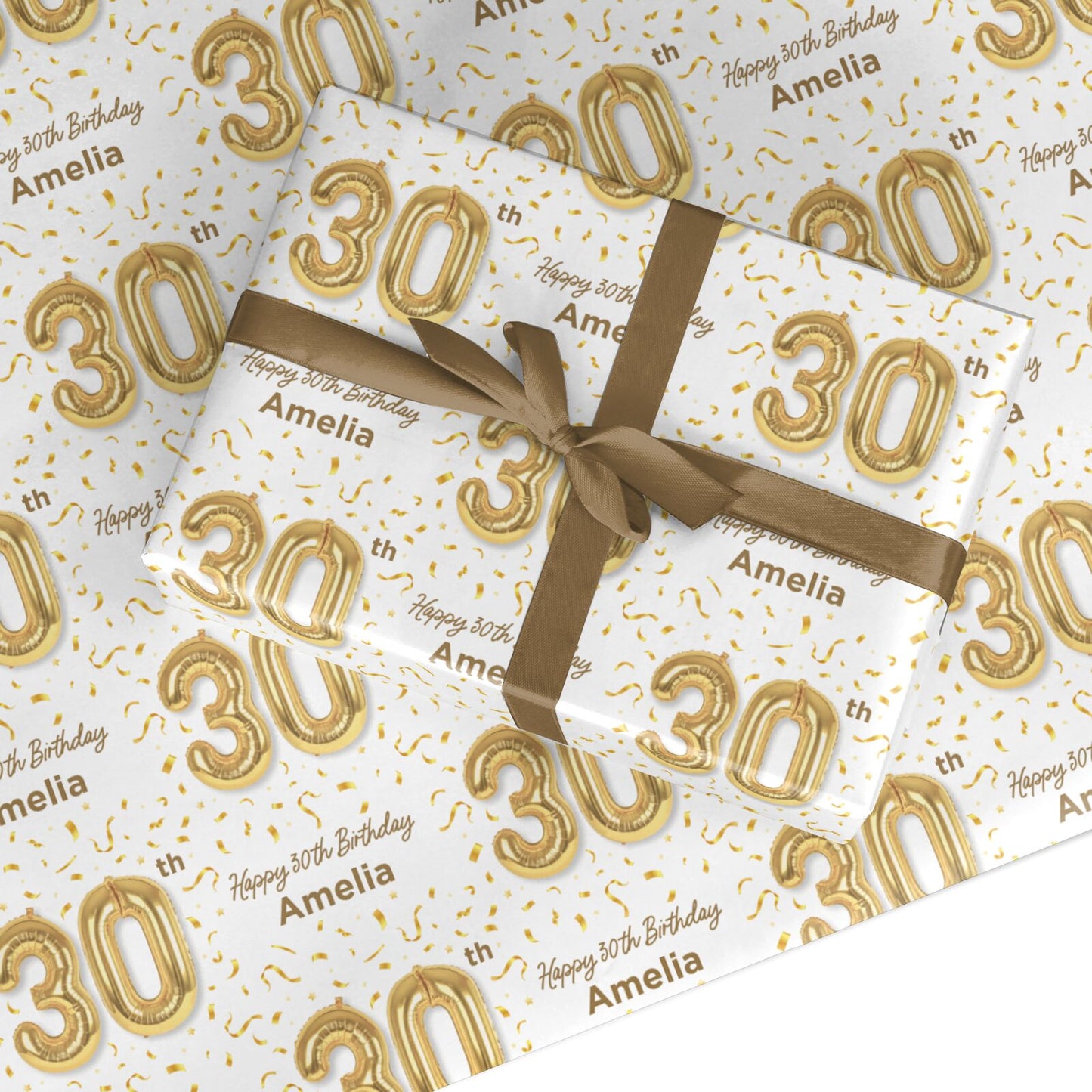 Personalised 30th Birthday Custom Wrapping Paper