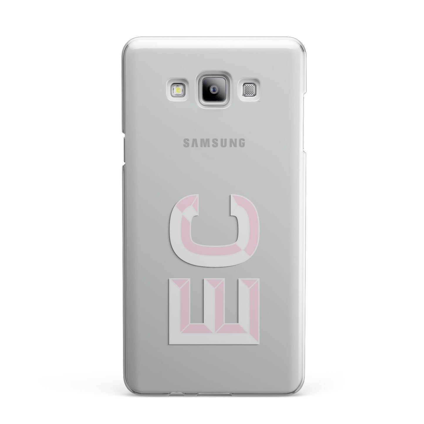 Personalised 3D Side Initials Clear Custom Samsung Galaxy A7 2015 Case