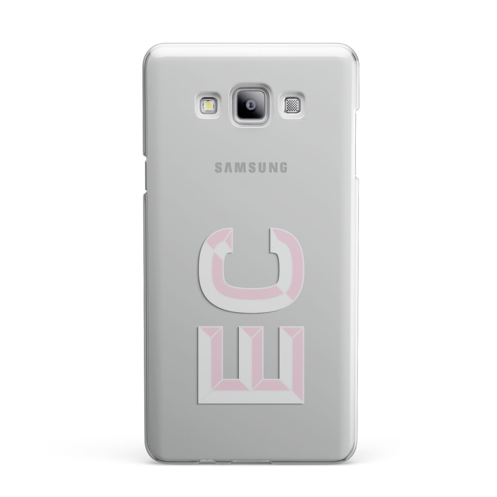 Personalised 3D Side Initials Clear Custom Samsung Galaxy A7 2015 Case