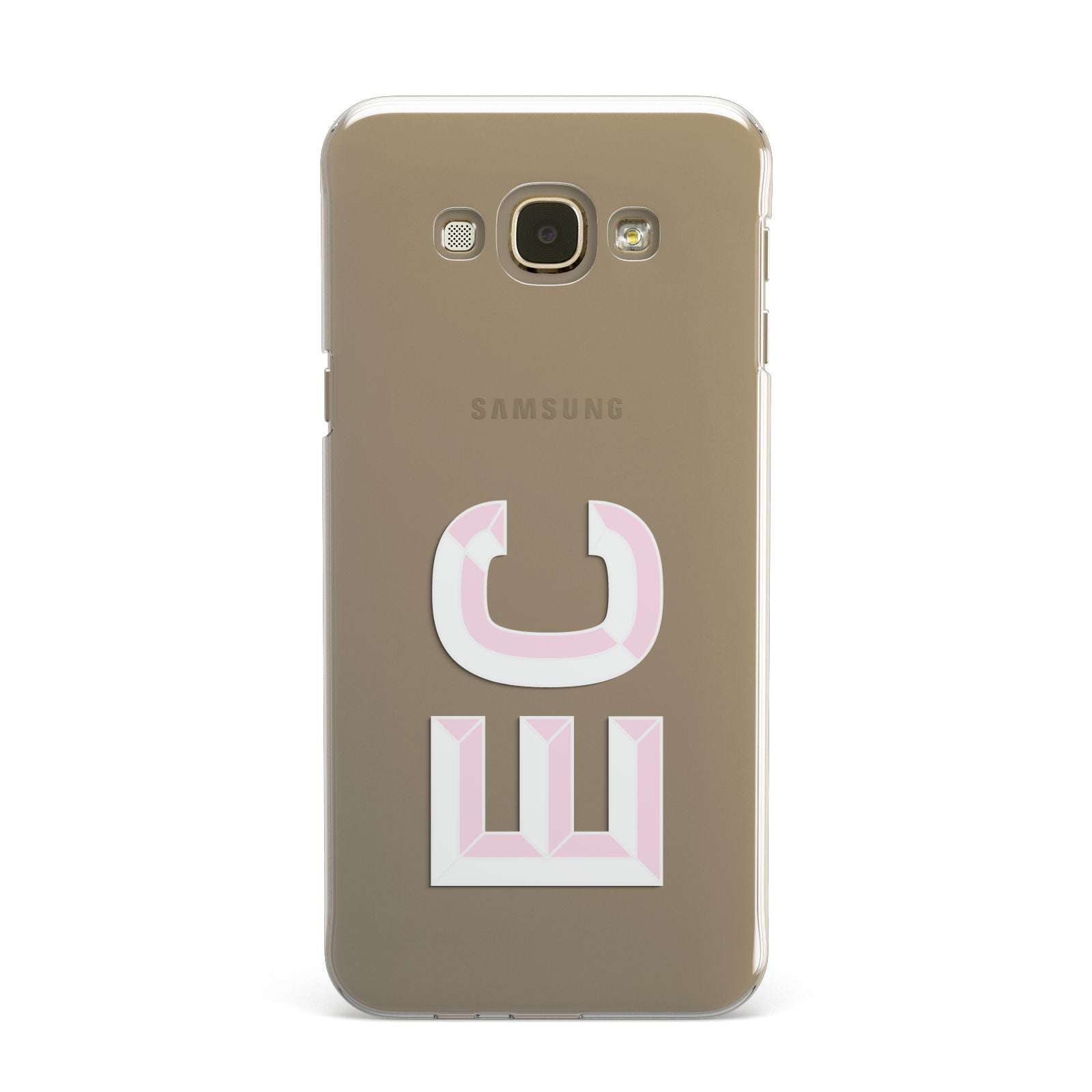 Personalised 3D Side Initials Clear Custom Samsung Galaxy A8 Case