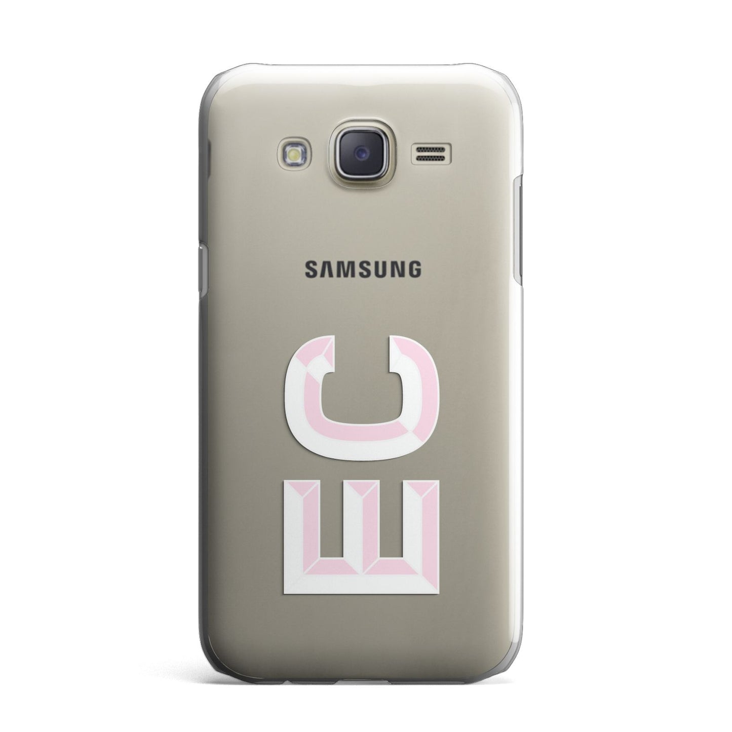 Personalised 3D Side Initials Clear Custom Samsung Galaxy J7 Case