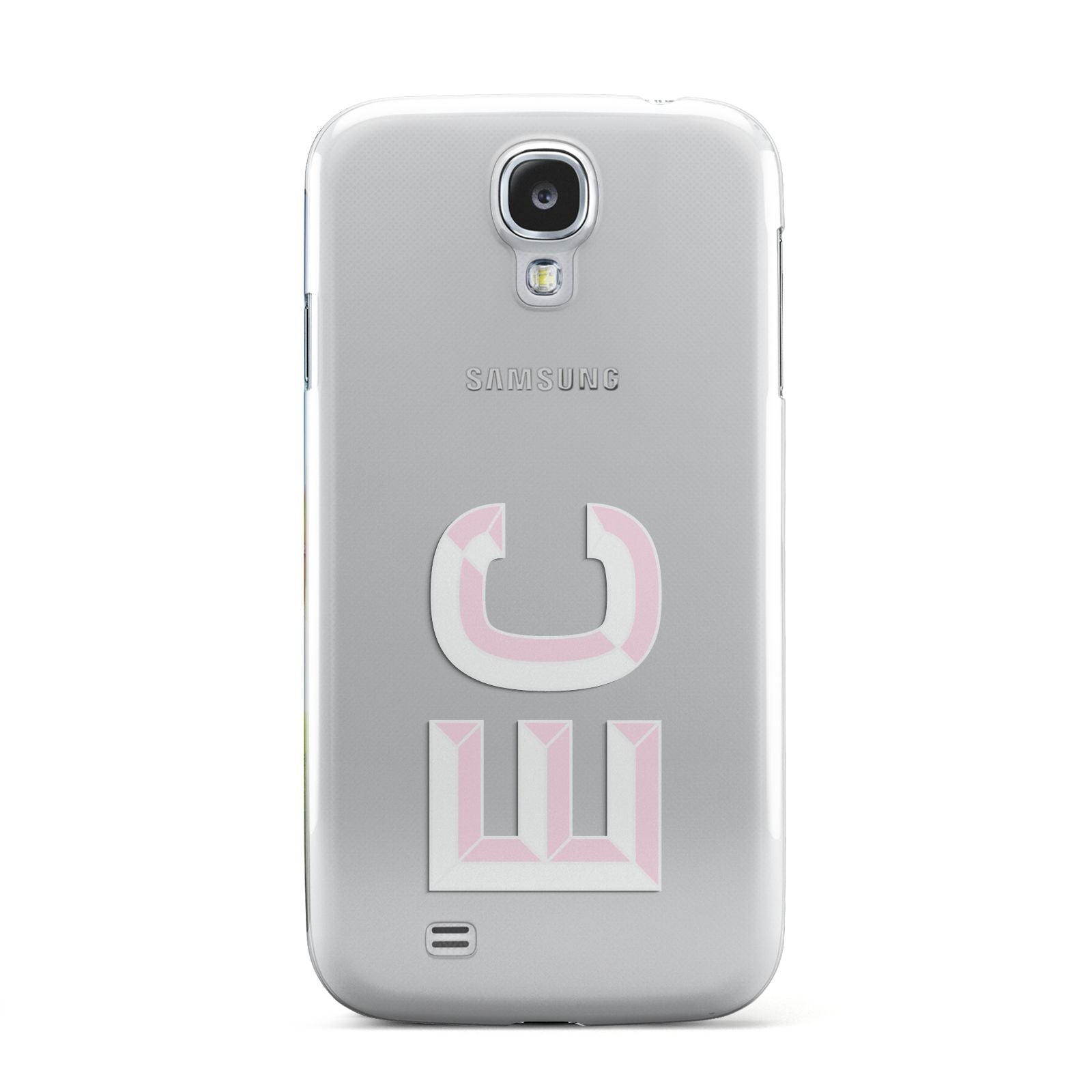 Personalised 3D Side Initials Clear Custom Samsung Galaxy S4 Case