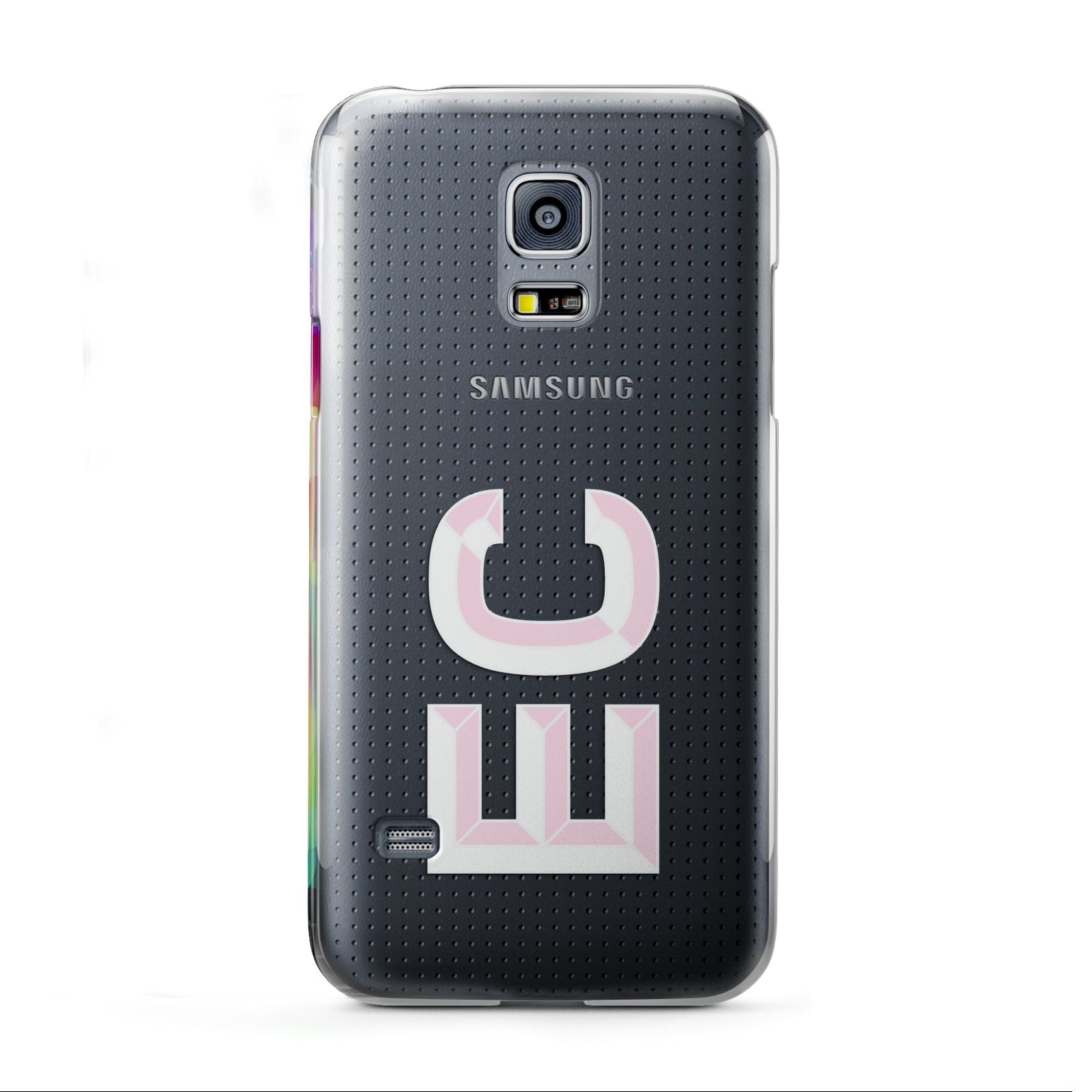 Personalised 3D Side Initials Clear Custom Samsung Galaxy S5 Mini Case