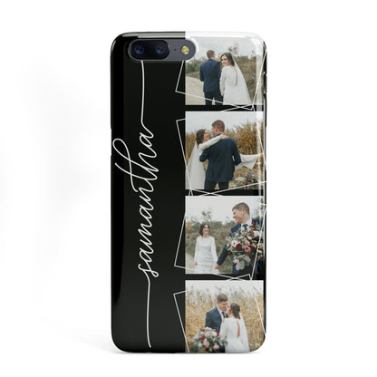 Personalised 4 Photo Couple Name OnePlus Case