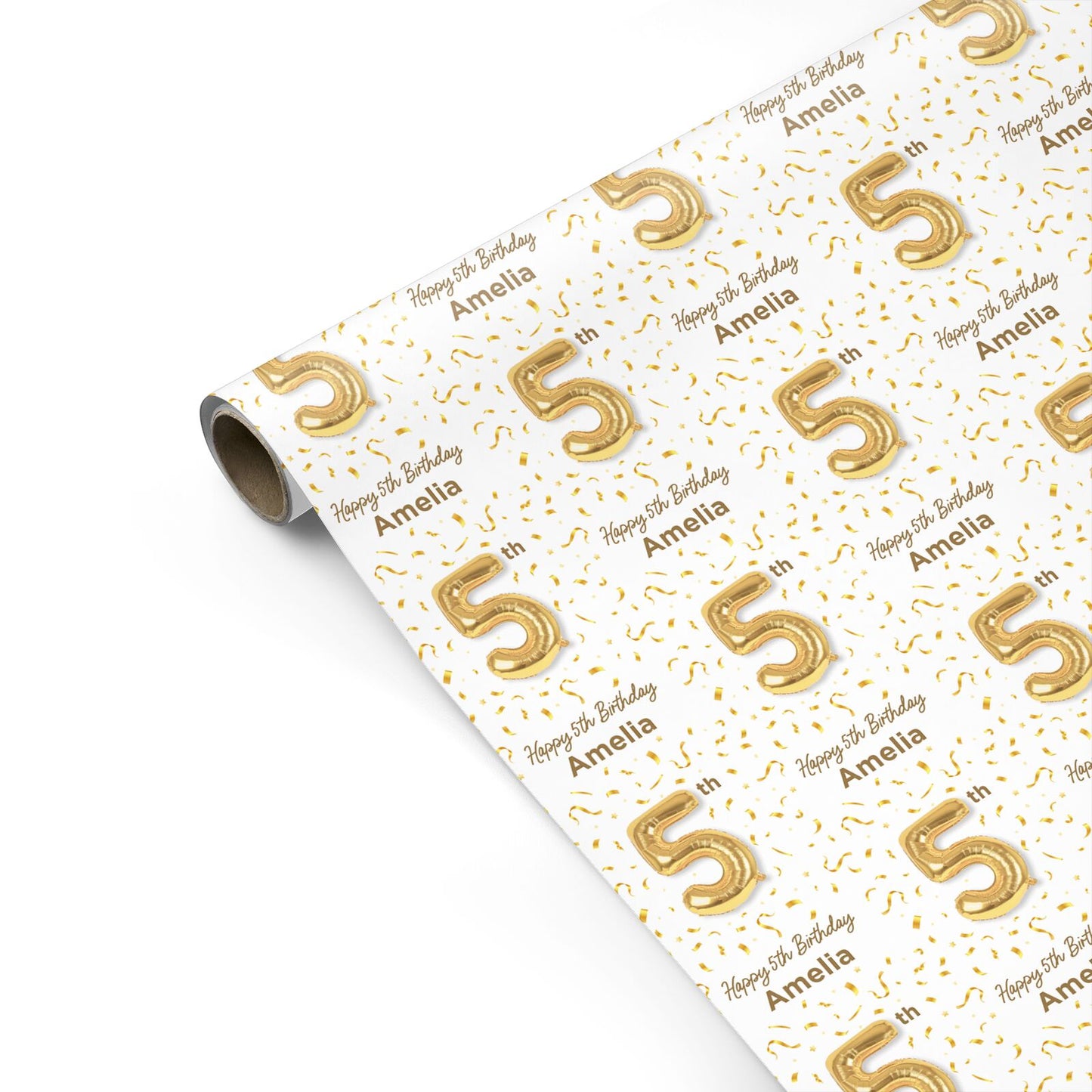 Personalised 5th Birthday Personalised Gift Wrap