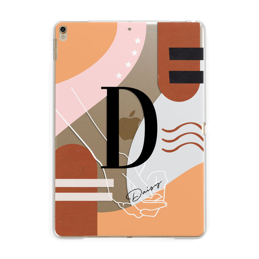 Personalised Abstract Apple iPad Gold Case