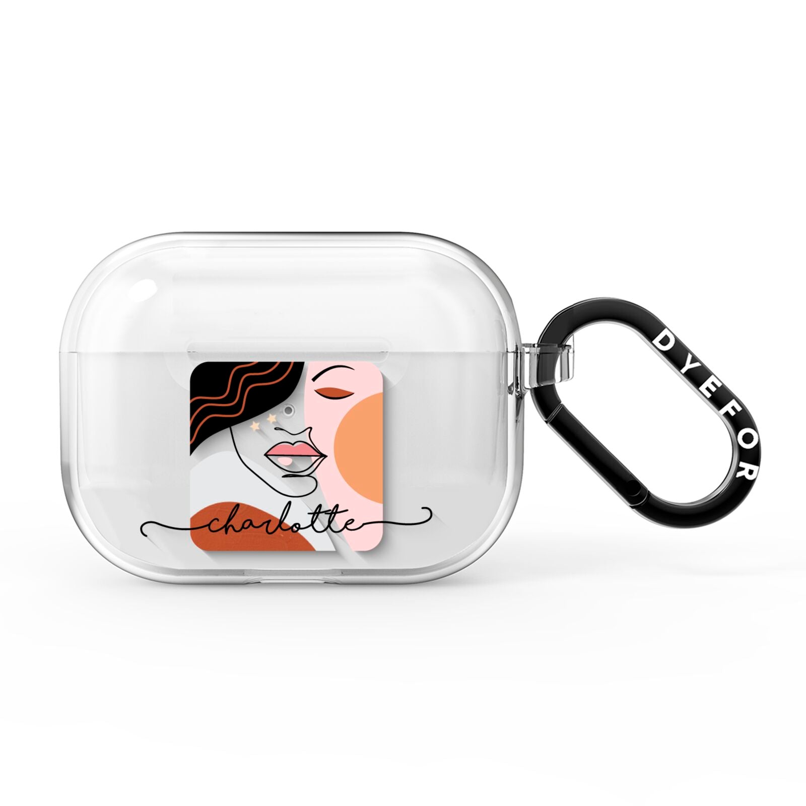 Personalised Abstract Art AirPods Pro Clear Case