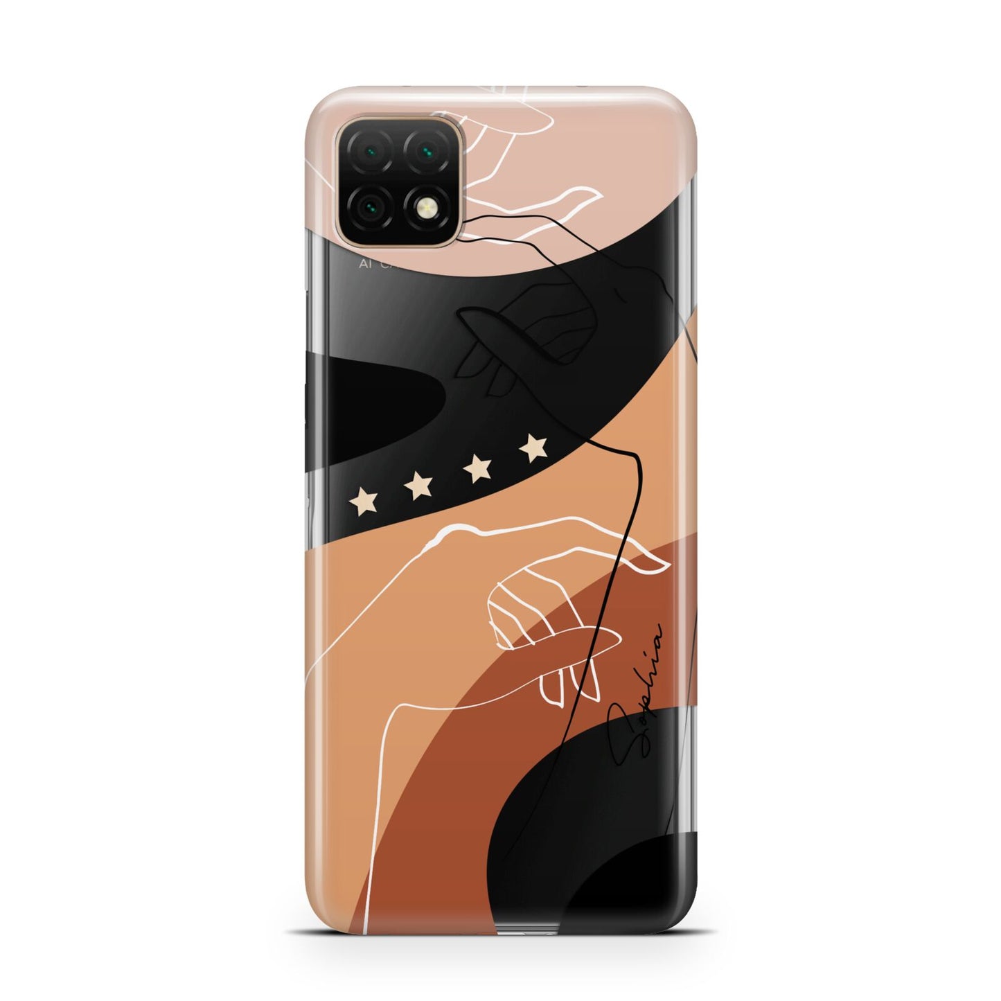 Personalised Abstract Gouache Line Art Huawei Enjoy 20 Phone Case