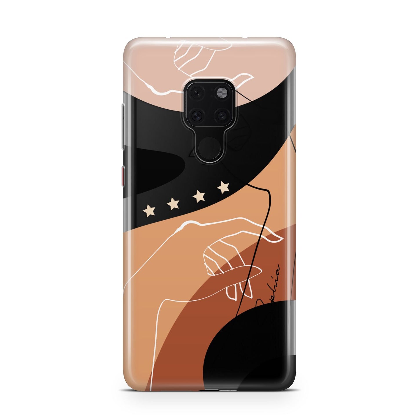 Personalised Abstract Gouache Line Art Huawei Mate 20 Phone Case